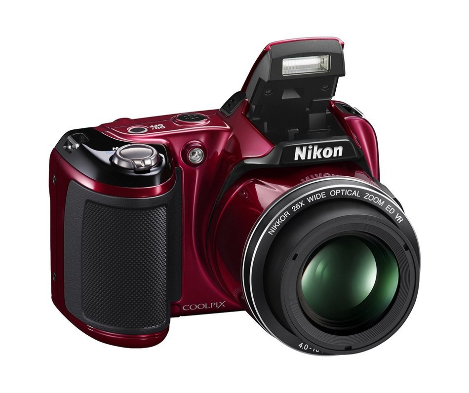 Nikon COOLPIX L810 Compact Digital Camera - Red (16.1MP, 26x Optical Zoom) 3 inch LCD N3