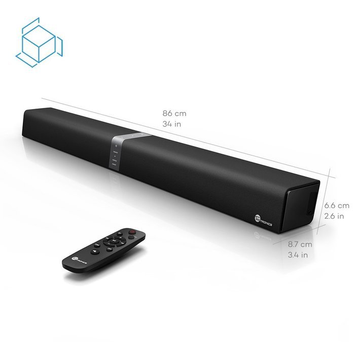 TaoTronics TT-SK15 Sound Bar Wired and Wireless Bluetooth Audio with 2.0 Channel, 40 Watt Speaker, 2 Passive Radiators... N5