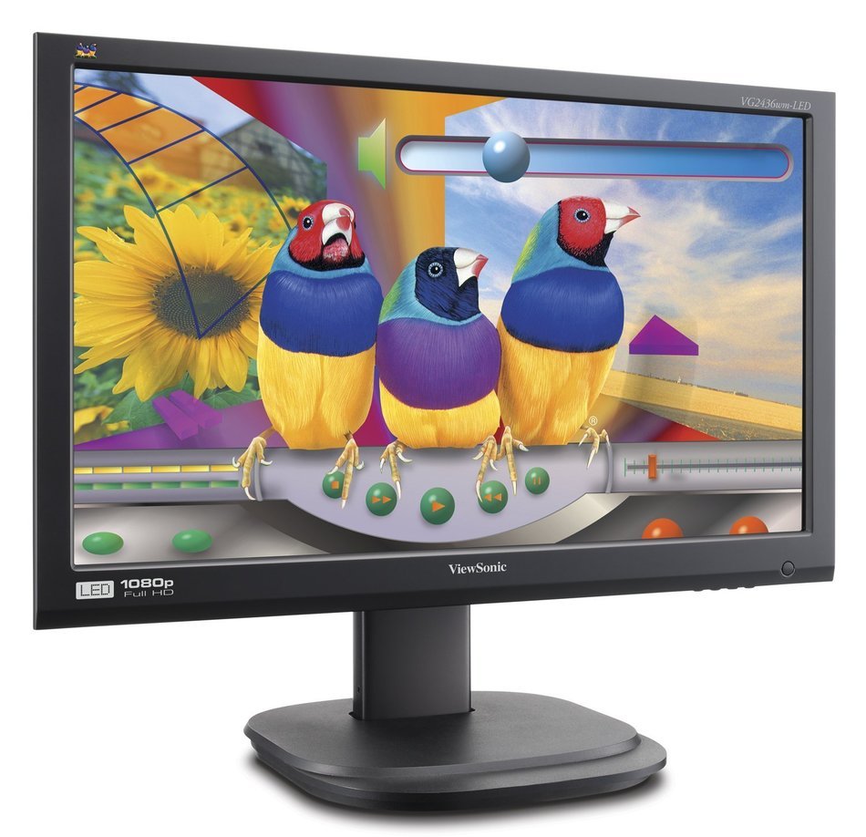 Viewsonic VG2436WM-LED 24-Inch (23.6-Inch Vis) Ergonomic LED Backlit Monitor with 1920x1080...