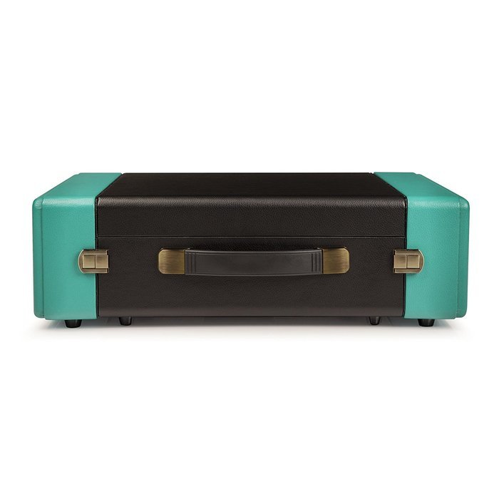 Crosley CR6230A-TU Snap Portable USB Turntable with Software for Ripping & Editing Audio, Black/Turquoise N3