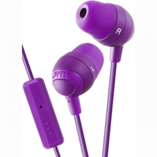 JVC MARSHMALLOW EARBUDS W/ MIC AND REMOTE PURPLE / 4AFR37V /