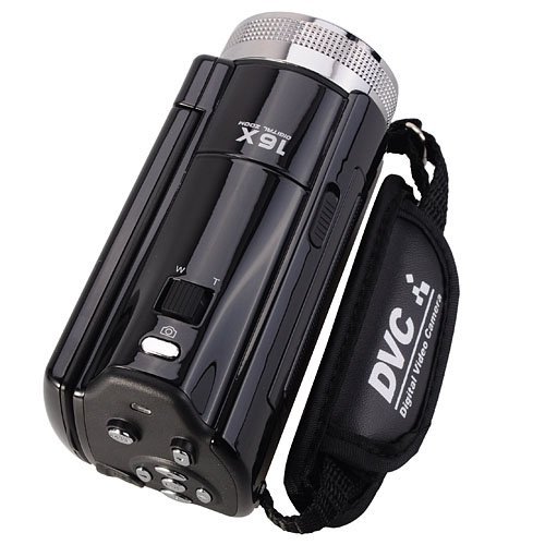 2.7" TFT LCD 720P HD COMS Sensor 16x Digital Zoom DIS Anti-shake Digital Video Camera - Black N7