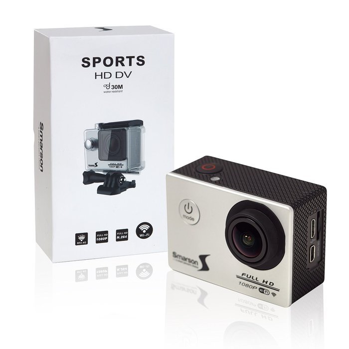 Smarson WIFI HD Digital Action Sports Camera, 12 MP 1080P 1.5" LCD N8