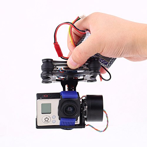 RioRand&reg; DJI Phantom Brushless Camera Gimbal w/Motors &Controller for Aerial movie(BLACK) N4
