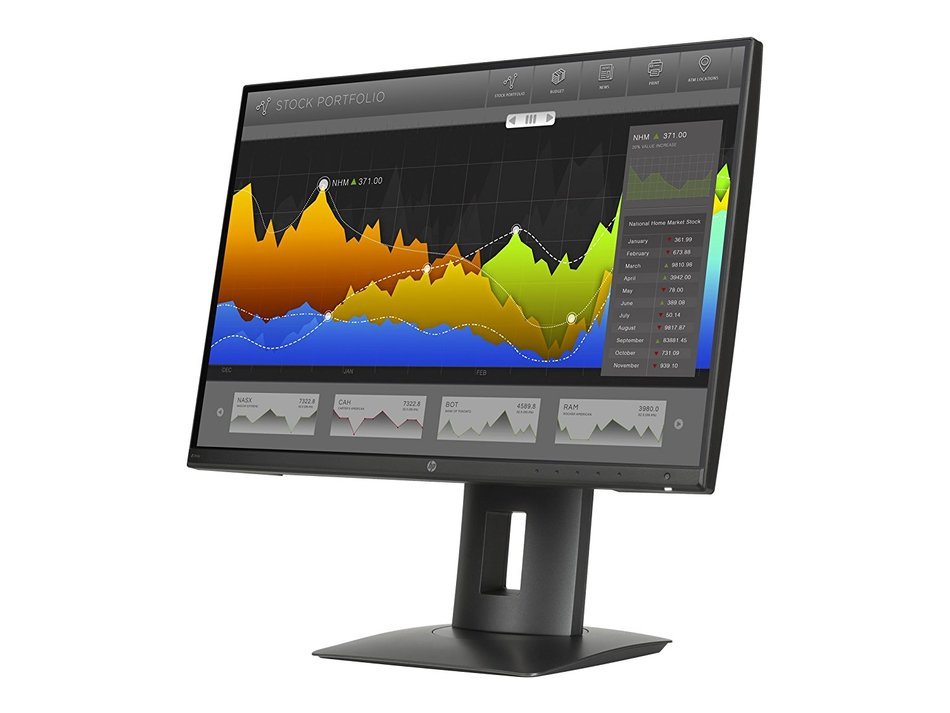 HP L1K59A8#ABA Z24nq 23.8'' 1440p Quad HD LED-Backlit LCD Monitor, Black N5