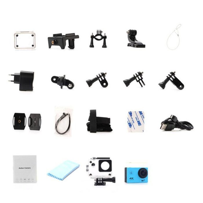 Ultra HD 4K WIFI Sport Action Camera 4K 30fps Diving 30m Waterproof DV Camcorder 170 Degree Wide Angle 2 inch... N7