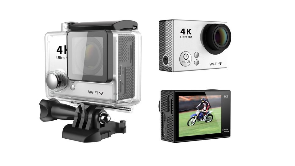 Kickoff 4K Sport Action Camera 2 inch Wi-Fi Sensor Sports & Action Camera 1080P Wrist 2.4G Wireless Portable for... N6