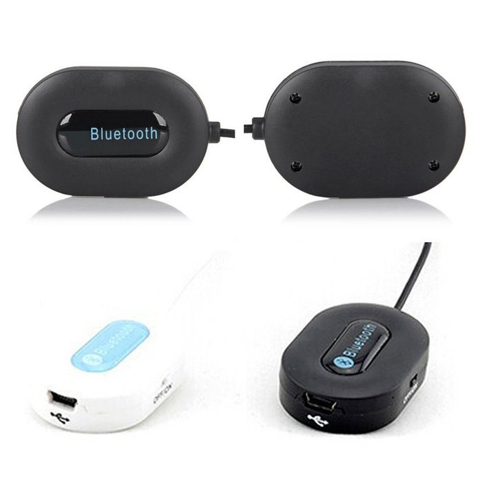 Smartcoco Wireless Bluetooth 3.5mm Car Music Audio Receiver Adapter +USB Cable N7