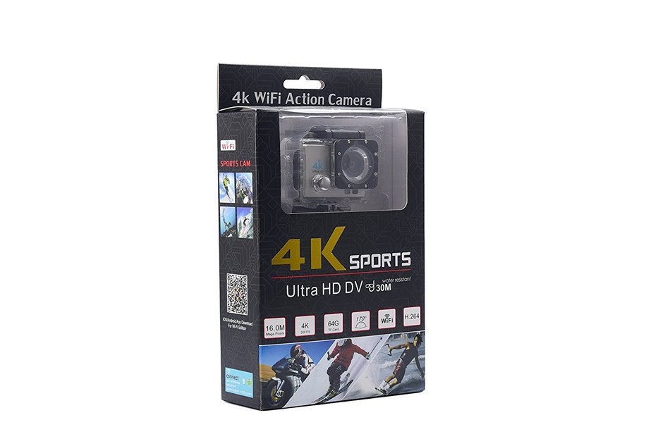 Kickoff 4K Sport Action Camera 2 inch Wi-Fi Sensor Sports & Action Camera 1080P Wrist 2.4G Wireless Portable for... N9
