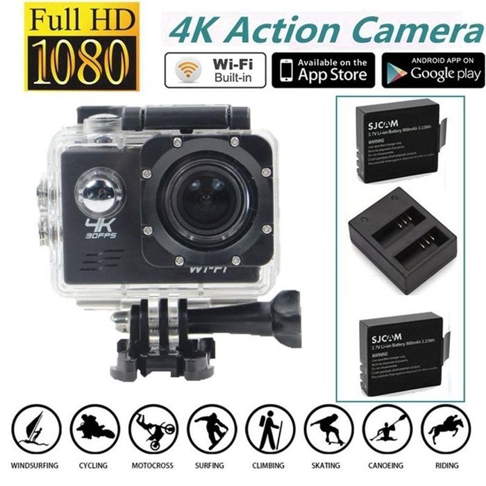 Boblov SJ8000 WIFI Sony IMX179 16MP 2.0" LCD 1080P 4K 30fps 170 Degree Wide Angle Sport Action Camera Waterproof... N4