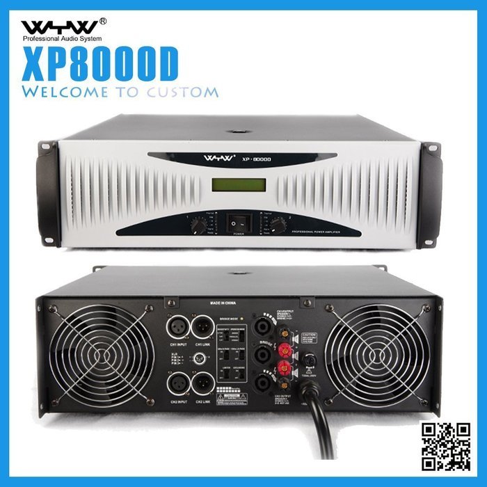 XP8000D professional amplifier