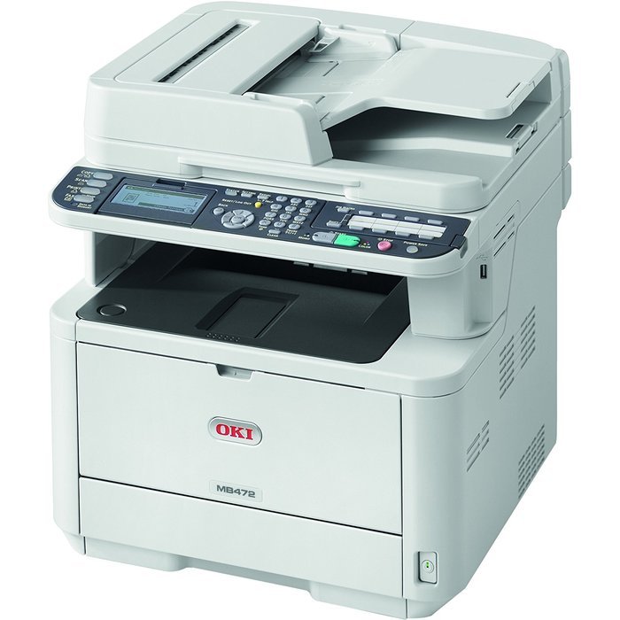 OKI Data MB472W 35ppm Wireless Monochrome Laser Printer with Scanner, Copier and Fax (62444801)