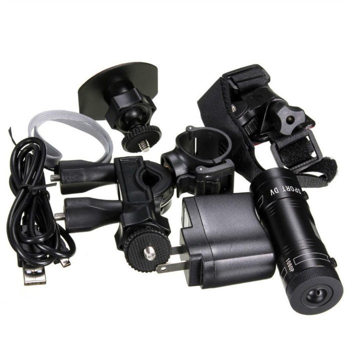 ODGear 1080P HD Mini Sports Action Camera Video DVR DV Bike Motorcycle Helmet Camcorder for Cycling, Hiking, Travelling N7