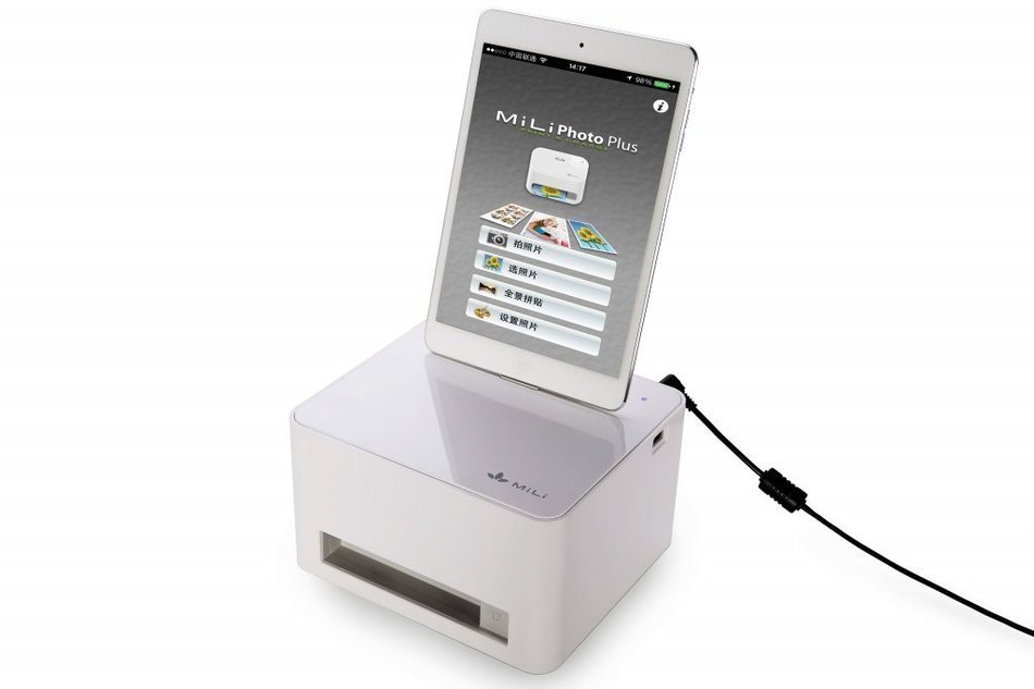 MiLi Compact Photo Printer Compatible With iphone 6,iphone 6 plus,iphone 5,iphone 5s,ipad 4,ipad mini and Android... N6