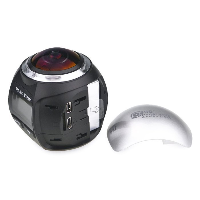 Fxexblin Waterproof Wireless 4K 360 Degree Action Panoramic Camera Sports Action VR 3D Panorama Camera with WiFi... N7