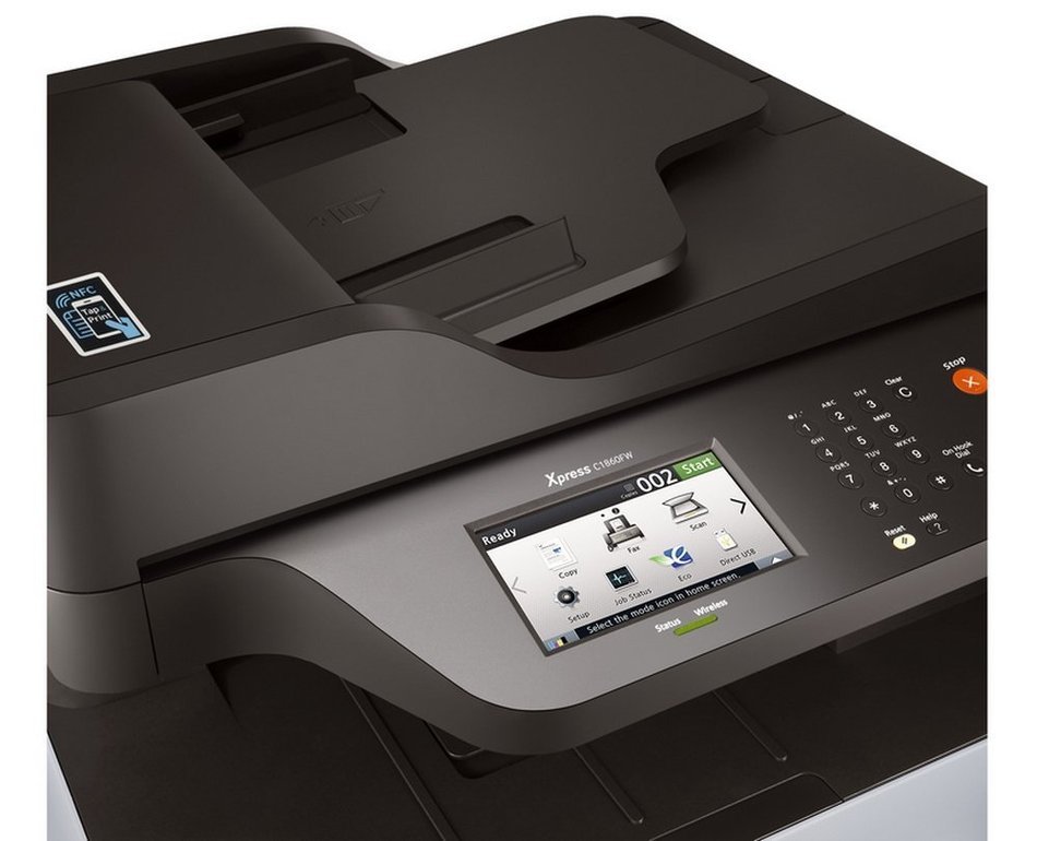 Samsung Xpress C1860FW Color Laser MFP (19 ppm) (533 MHz) (256 MB) (8.5" x 14") (9600 x 600 dpi) (Max Duty Cycle... N5