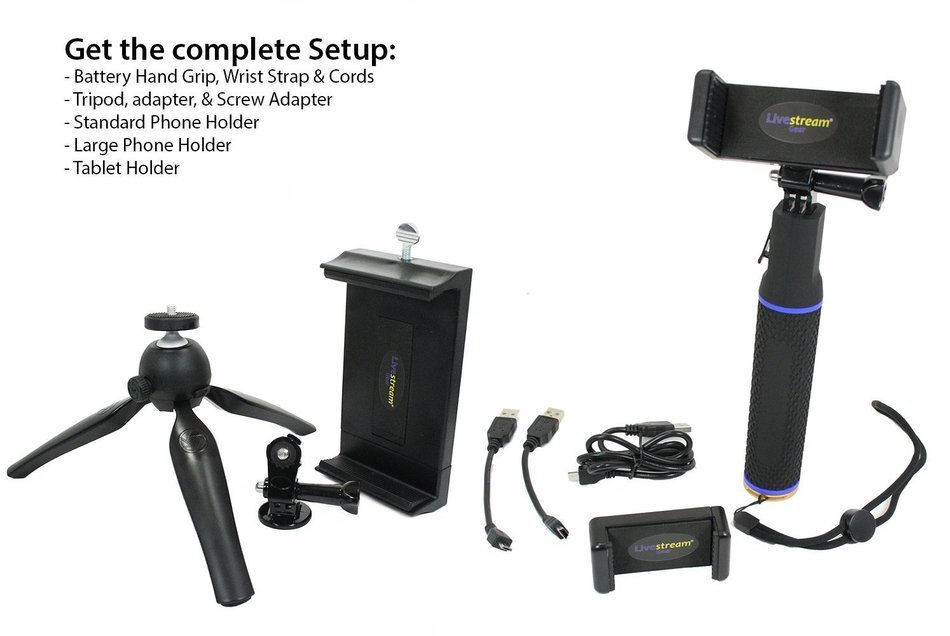 Livestream Gear&reg; - LED & Dual Mount Add-On. Easily Mount this to our Battery Hand Grip Setup. Awesome Parts for... N35