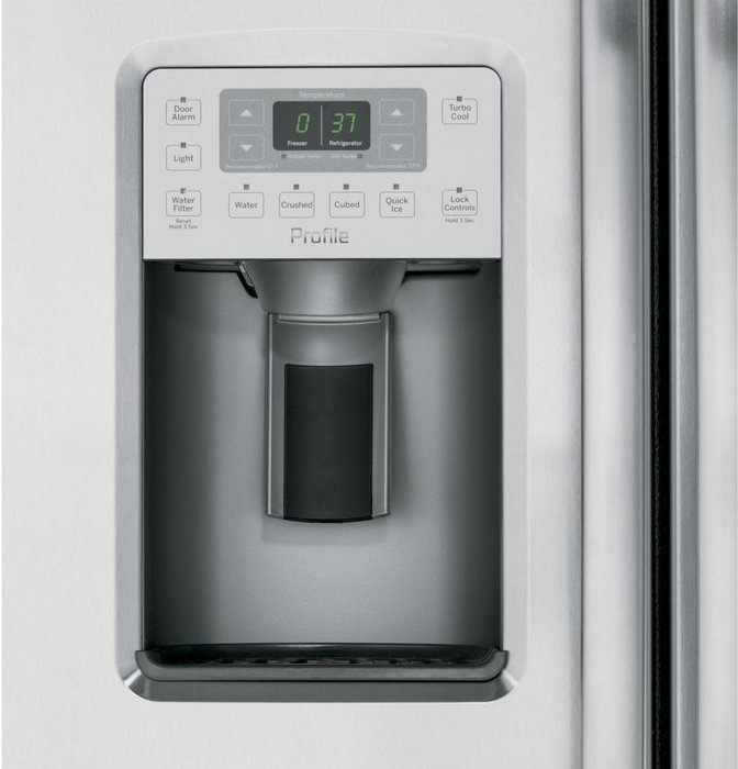 GE Profile Stainless Steel Counter-Depth Side-By-Side Refrigerator N3