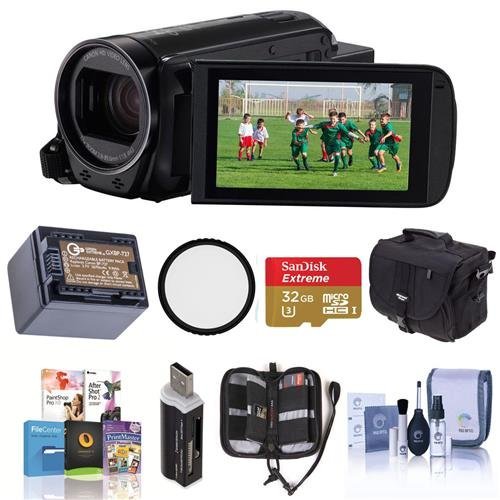 Canon VIXIA HF R72 Camcorder, 3.28 Megapixel, Bundle with Video Bag, Spare Battery, 43mm UV Filter, 32GB Class...