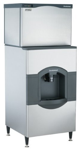 Scotsman C0630MW_HD30B-1H 722 lb 30" Water-Cooled Medium Cube Ice Machine w/ HD30B-1H Hotel Dispenser