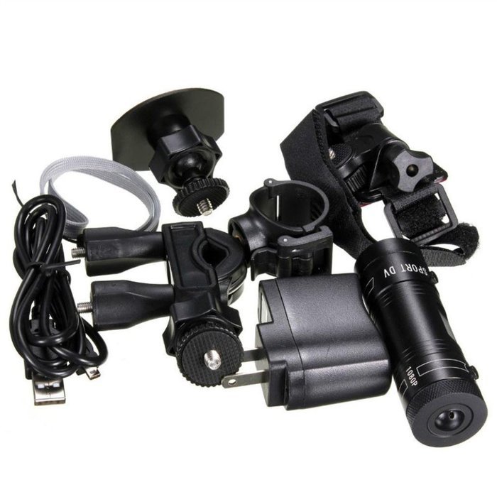 Feccoe 1080P HD Sports Mini Action Camera Video DVR DV Camcorder Support Wearing on Bike Motorcycle Helmet/in... N2