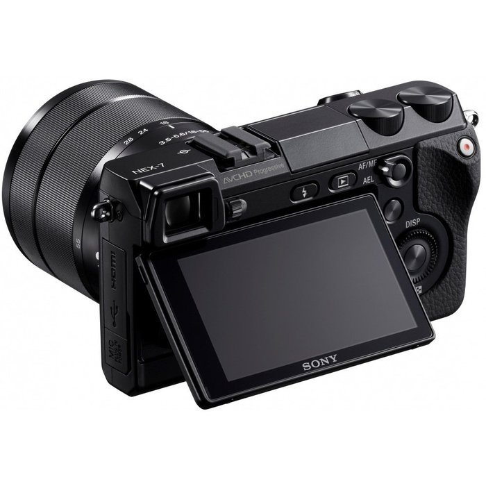 Sony Alpha NEX-7 24.3 MP Digital Camera - Black w/ 18-55mm Lens N9
