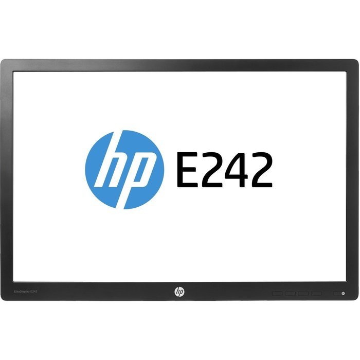 HP N0Q25AA#ABA EliteDisplay E242 24'' 1080p Full HD LED-Backlit LCD Monitor, Black