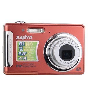 Sanyo VPC-T850 8.1MP 3x Optical/4x Digital Zoom Camera (Copper) N3