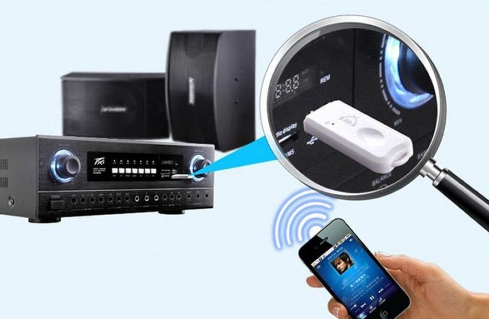 GBSELL USB Wireless Handsfree Bluetooth Audio Music Receiver Adapter for iPhone 4 5 Mp4 N12