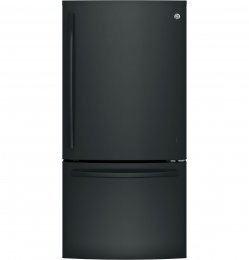 GE GDE25EGKBB 33" Energy Star Freestanding Bottom Freezer Refrigerator with 24.9 cu. ft. Capacity (Black)