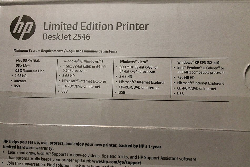 HP deskjet ink advantage 2546 all-in-one printer N6