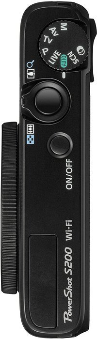 Canon PowerShot S200 - Digital camera - compact - 10.1 Mpix - 5 x optical zoom - Wi-Fi - black N6