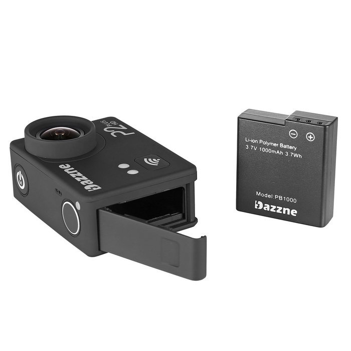 Dazzne P2 Plus WIFI Waterproof Sports Action Camera 2K 1080P 60fps HD 2.0Inch N2