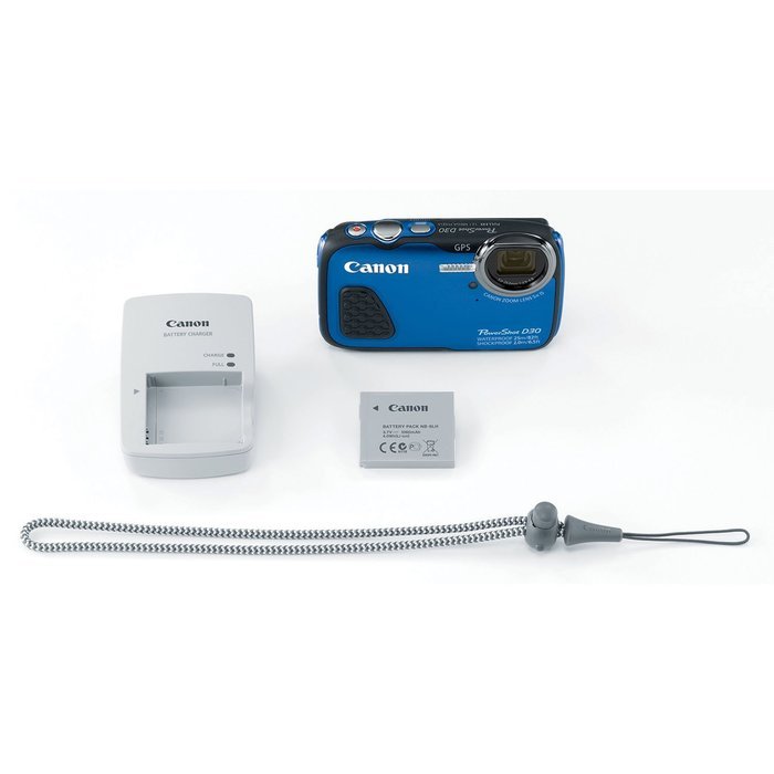 Canon PowerShot D30 Waterproof Digital Camera, Blue N2