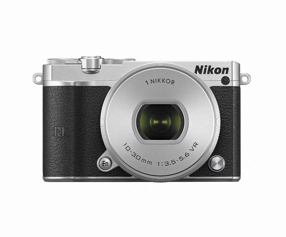 Nikon Digital SLR camera standard power zoom lens kit Silver Nikon 1 J5 - International Version N3