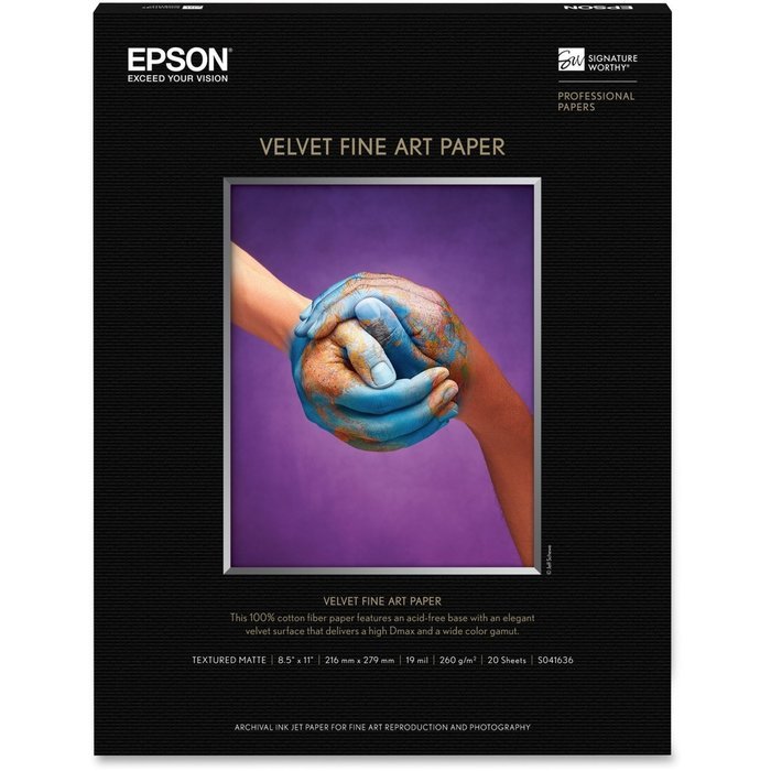 VELVET FINE ART PAPER, 8.5"" X 11"", Electronic Computer