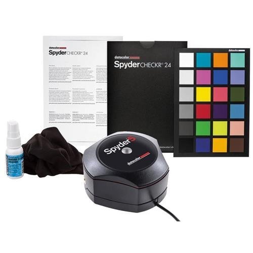Datacolor Spyder5 Pro USB Colorimeter with Desktop Cradle - Bundle With SpyderCheckr 24 Color...