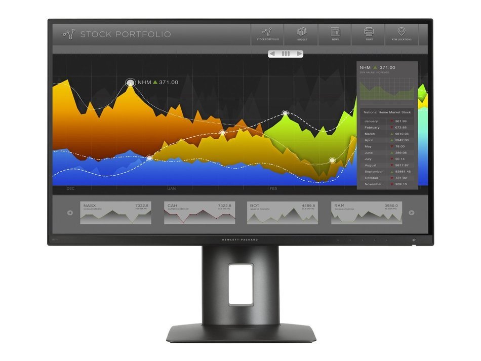 HP K7C09A8#ABA Z27n 27'' 1440p Quad HD LED-Backlit LCD Monitor, Black N6