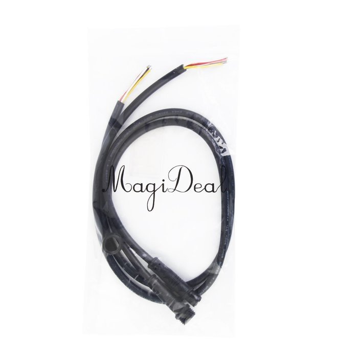 2pcs 50cm Waterproof LED Lamp 4 Cores Male/Female Plug Cables Wire N4
