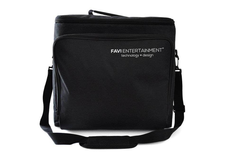 FAVI Universal Video Projector Travel Bag - US Version (Includes Warranty) - Black (FE-LG-BAG-BL) N9