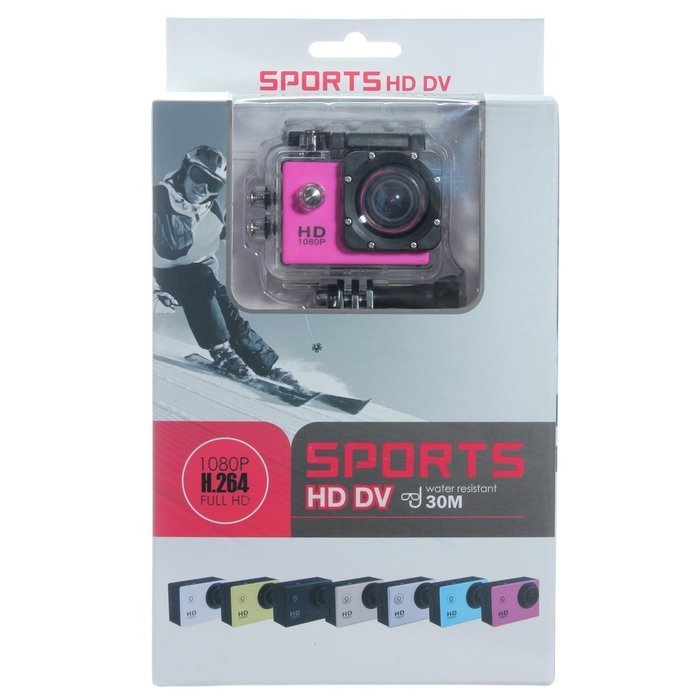 Generic 1080P 12MP Full HD USB 2.0 HDMI SJ4000 Outdoor Sports DVR Cam Action DV Camera (Pink) N2