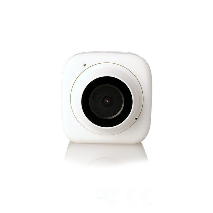 Kezoll WiFi Selfie Camera with Sticky and Magnetic Plates 16GB Memory Cards Included White