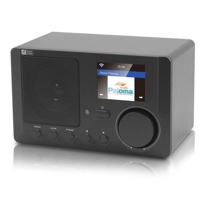 Ocean Digital Internet Radio WR-210CB Color Display WiFi Bluetooth Wireless Multimedia Speaker Music Media Player... N3