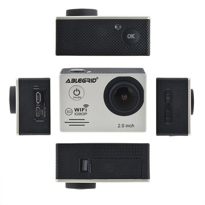ABLEGRID&reg; SJ5000 WIFI Novatek 96655 12MP 2.0" LCD 1080P 170 Degree Wide Angle Sports DV Waterproof Action Camera... N8