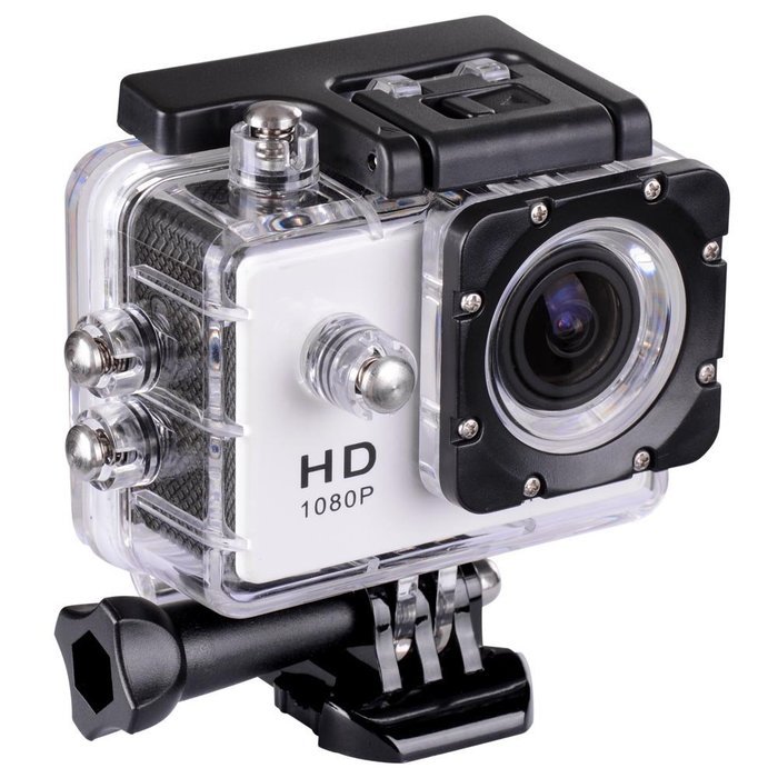 30M Waterproof Sport Action Camera WiFi 1080P Full HD Bicycle Helmet Car White