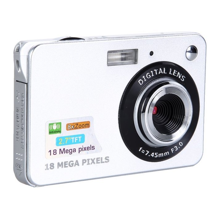Chinatera 18MP 2.7" TFT LCD Digital Camcorder Camera DV DVR 8X Digital Zoom HD 1280x720 (Black) N17