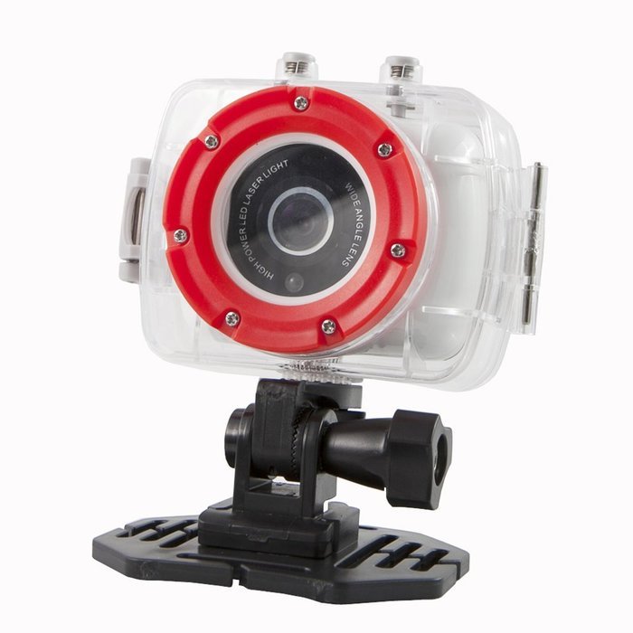 Polaroid XS9 HD 720p 5MP Waterproof Sports Action Camera with LCD Touch Screen, Laser & LED Light - Mounting Kit...