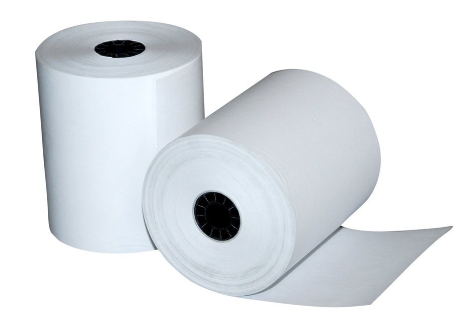 Quality Park Single-Ply Black Image Thermal Paper Calculator and POS/Cash Register Rolls, BPA Free, 3.125 Inches...