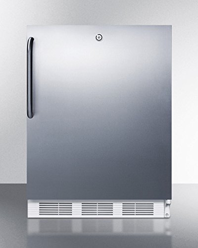 Summit FF7LSSTBADA: ADA compliant commercial all-refrigerator for freestanding use, with white cabinet, stainless... N2