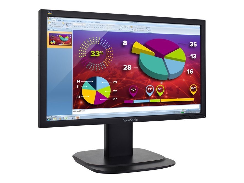 ViewSonic 20-inch 5ms LED Monitor, 1600 x 900p Resolution, Ergonomic Stand, DisplayPort /... N4